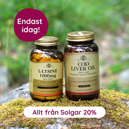 Endast idag! Solgar - 20 % 